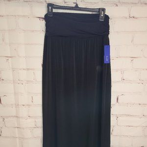 Apt 9 Black Maxi Skirt, Large, NWT